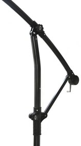 Umbrelă de grădină Free Pole, gri, 3 m