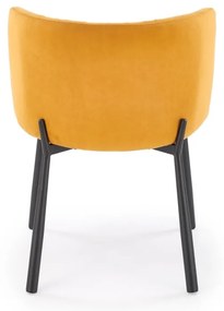 Scaun K531 velvet mustariu