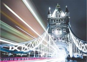 Tablou pe sticlă cu Tower Bridge (70x50 cm)