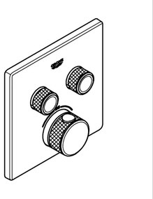 GROHE 29124000 - Termostat GROHTHERM SMARTCONTROL, crom lucios