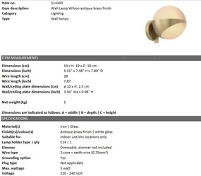 Aplica de perete design elegant LUX Wilson 114443 HZ