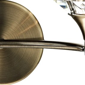 Där Lighting LUT0975 - Lampă de perete LUTHER 2xG9/40W/230V alamă
