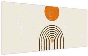 Tablou - Arcuri maro (120x50 cm)