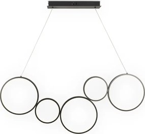 Brilagi - Lustră LED suspendată pe cablu ECHO LED/60W/230V 4000K 100 cm negru