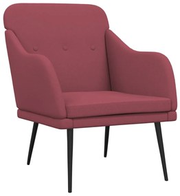 351477 vidaXL Fotoliu, roșu vin, 63x76x80 cm, textil