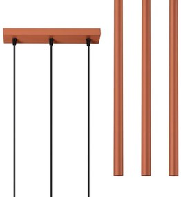 Lustră pe cablu Sollux SL.1526 PASTELO 3xG9/8W/230V roșu