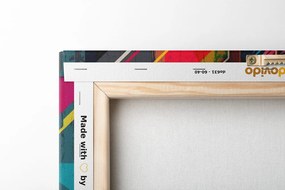 Tablou portretul femei pe un fundal colorat