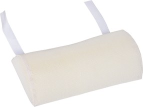 Outsunny Șezlong Pliabil cu Spătar Reglabil pe 5 Nivele și Pernă, Șezlong de Grădină cu Material Texteline, pentru Plajă, Piscină, Grădină, 182x56x28 cm, Crem | Aosom Romania
