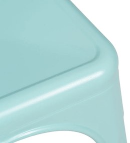 Scaune de dining turcoaz 2 buc. din metal – Ixia