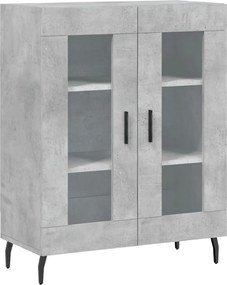 vidaXL Dulap, gri beton, 69,5x34x90 cm, lemn compozit