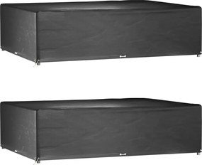 vidaXL Huse mobilă grădină, 2 buc, 16 ocheți 300x200x75cm, rectangular