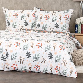 Lenjerie de pat din flanel 4Home Winter nature,220 x 200 cm, 2 buc. 70 x 90 cm, 220 x 200 cm, 2 buc. 70 x 90 cm