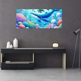 Tablou – Lume subacvatică (120x50 cm)