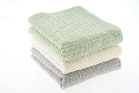 Set 6 prosoape bucatarie CARMEN, crem/gri/verde, bumbac, 40x66 cm