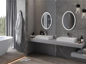 Mexen Elz oglindă de baie iluminată 50 x 70 cm, LED 6000K, anti-aburire - 9802-050-070-611-00
