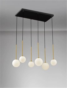 Lustra moderna cu 6 pendule SAVOY
