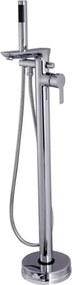 Baterie cada - dus freestanding Invena Glamour crom lucios