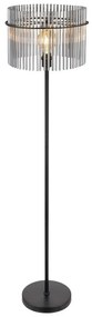 Lampadar, lampa de podea design modern GORLEY negru, fumuriu