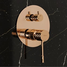 Set de dus incastrat Rea Lungo Diamond cupru + BOX