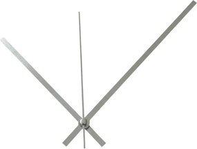 SENTOP | Ace de ceas drepte din aluminiu, argintii, 18,5 / 14 cm