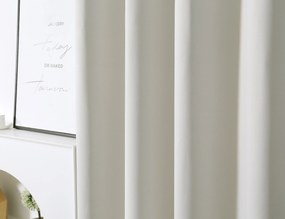 Draperie alb-crem OXFORD 140x250 cm Agatat: Inele metalice