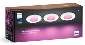 SET 3x corp de iluminat LED RGBW dimabil pentru baie Philips Hue SLIM LED/8,3W/230V