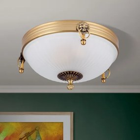 Plafonieră Orion DL 7-522/31 ROCCA 2xE27/60W/230V d. 31 cm bronz/alb