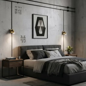 Spot LED de perete Ideal Lux BEAN LED/3W/230V CRI 90 auriu