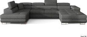 Colțar lemn masiv Formă U Extensibil Roger 345x202cm Personalizabil