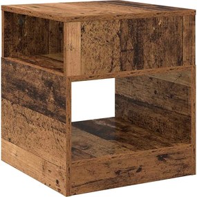 vidaXL Masă laterală Lemn vechi 40,5 x 40 x 45 cm Lemn compozit