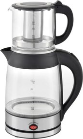 Set fierbator electric plus ceainic Zilan ZLN4858 Argintiu, putere 2200W, capacitate 1.8L si 0.8L