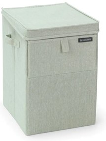 Cos de rufe stivuibil Brabantia 1000829, 35 l, Deschidere frontala, Capac larg, Pliabil, Verde