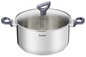 Oala Tefal G7124645 DAILY COOK, 24 cm, 4,5 l, termorezistent, inducție, fără PFOA, Inox