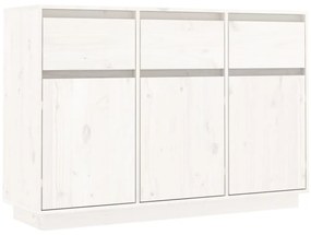 813815 vidaXL Servantă, alb, 110x34x75 cm, lemn masiv de pin