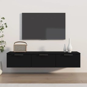 811404 vidaXL Dulap de perete, negru, 102x30x20 cm, lemn prelucrat