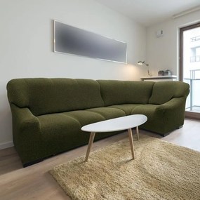 Nueva Textura Huse care se întind foarte bine NIAGARA verzi colţar (l. 340 - 540 cm)