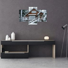 Tablou - Cabană din lemn (90x60 cm)