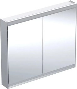 Dulap cu oglinda Geberit One ComfortLight 105 cm aluminiu eloxat