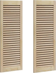 vidaXL Ușă de Dulap cu ușă 2 pcs natural 110 x 2,1 x 39,5 cm