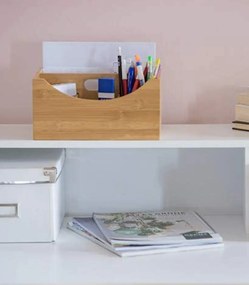 Organizator birou cu maner Bambus 25 x 18 x 12 cm