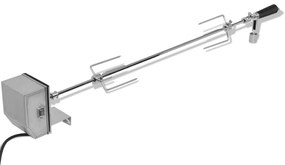 Rotisor cu motor profesional pentru BBQ, otel, 1200 mm