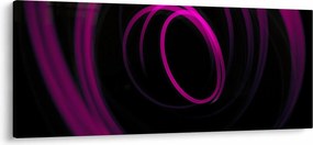 Tablou - linii violete (120x50 cm)