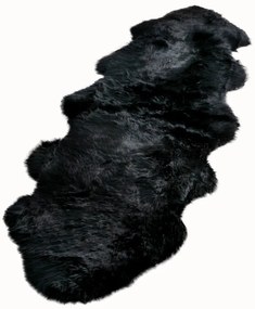Blană de oaie Native Natural Double, 60 x 240 cm, negru