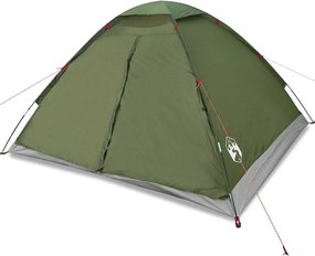 vidaXL Cort camping cupolă 4 persoane verde măsliniu impermeabil