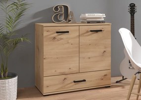 Comodă Frazio – 90x40x83 cm – Stejar Artisan