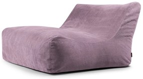 Fotoliu bean bag mov cu tapițerie din catifea reiată Sofa Lounge – SLOWDOWN