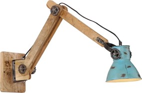 vidaXL Lampă de perete 25 W, albastru uzat, 96x15x20 cm, E27