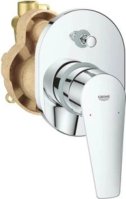 Baterie cada - dus incastrata Grohe BauEdge New crom