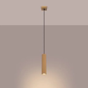 Lustră pe cablu Sollux SL.1554 KARBON 1xGU10/10W/230V auriu