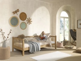 Set FORREST OAK format dintr-un Pat copii cabină (90 x 200 cm) și o bară de siguranță.